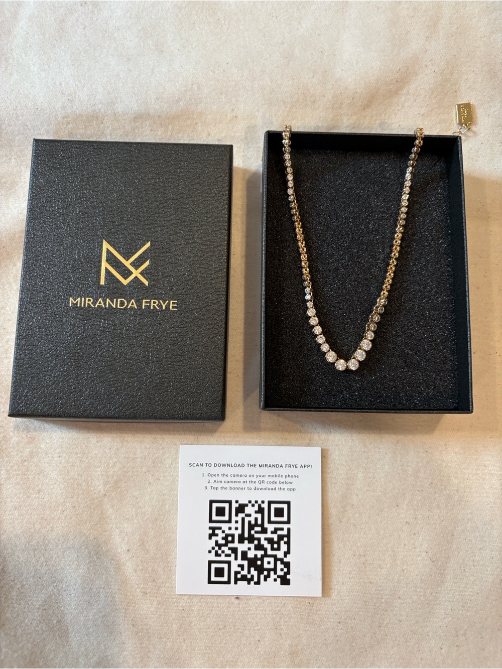Miranda Frye Graduated Round CZ Stone Necklace